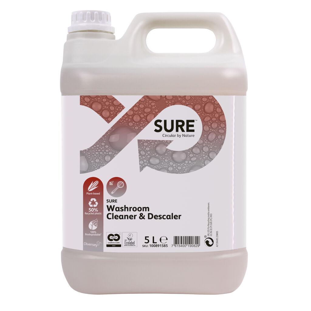 SURE Washroom Cleaner & Descaler 2x5L - Detergent & Detartrant pentru suprafeţele din grupuri sanitare